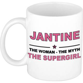 👉 Mok active vrouwen Jantine The woman, myth supergirl collega kado mokken/bekers 300 ml