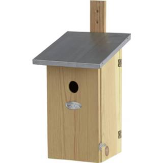👉 Vogelhuisje houten Vogelhuisje/nesthuisje 39 Cm Met Kijkluik - Vogelhuisjes 8720147992427