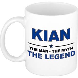 👉 Beker keramiek active mannen Kian The man, myth legend verjaardagscadeau mok / 300 ml