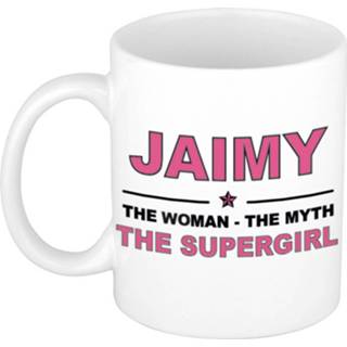 👉 Mok active vrouwen Jaimy The woman, myth supergirl collega kado mokken/bekers 300 ml