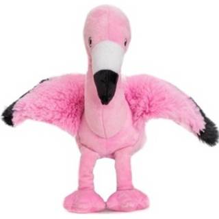 👉 Magnetron pluche multikleur warmte knuffel flamingo 18 cm - Verwijderbare zak 8720147513615