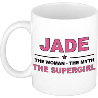 👉 Mok active vrouwen Jade The woman, myth supergirl collega kado mokken/bekers 300 ml