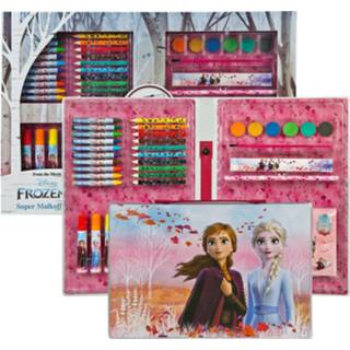 👉 Kleurpotlood Frozen Disney Kleurkoffer Meer Dan 100 Delig - Elsa En Anna Kleurkoffer- Kleurpotloden 5353219852959