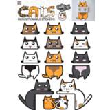 👉 Muursticker vinyl Imagicom Muurstickers Cats A3 2 Stuks 8055515355314