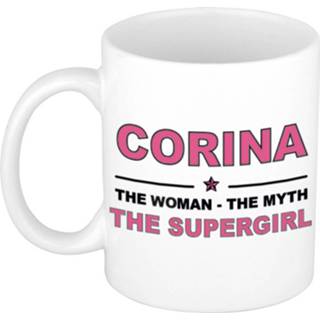 👉 Beker vrouwen Corina The Woman, Myth Supergirl Cadeau Koffie Mok / Thee 300 Ml - Naam Mokken 8720276174954