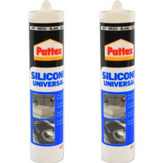 👉 Siliconenkit wit x 2 Sanitair Koker - 300 Ml Water Bestendig 4595321549452