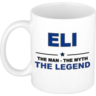 👉 Beker keramiek active mannen Eli The man, myth legend verjaardagscadeau mok / 300 ml