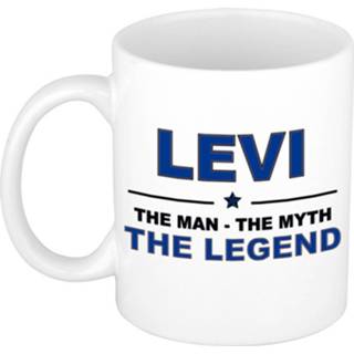 Beker keramiek active mannen Levi The man, myth legend verjaardagscadeau mok / 300 ml