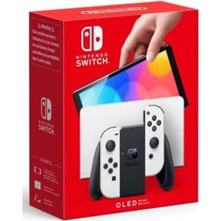 👉 Switch witte Nintendo Console (Oled-model): Nieuwe Versie, Intense Kleuren, 7 Inch Scherm - Met Een Joy-con 45496453435