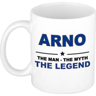 👉 Beker keramiek active mannen Arno The man, myth legend verjaardagscadeau mok / 300 ml