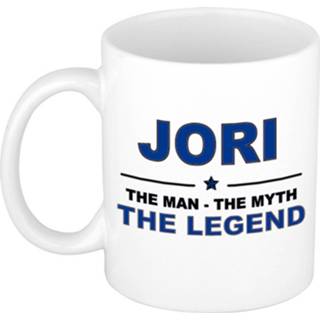 👉 Beker keramiek active mannen Jori The man, myth legend verjaardagscadeau mok / 300 ml