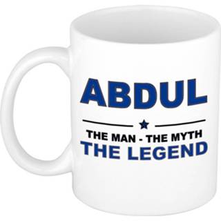 👉 Beker keramiek active mannen Abdul The man, myth legend verjaardagscadeau mok / 300 ml