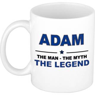 👉 Beker keramiek active mannen Adam The man, myth legend verjaardagscadeau mok / 300 ml