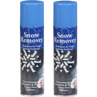 👉 Kunstsneeuw 2x Stuks Kunstsneeuw/nepsneeuw Verwijderen Spuitbus Removers 125 Ml - Decoratiesneeuw 8720576448380