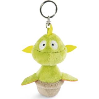 👉 Sleutelhanger groen pluche staal Nici Gisela Junior 10 Cm Pluche/staal 4012390472424