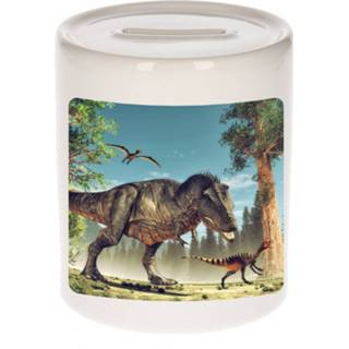 👉 Spaarpot jongens meisjes Dieren Foto Dinosaurus T-rex 9 Cm - Dinosaurussen Spaarpotten En 8720276789509