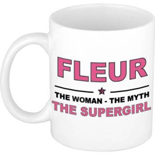 👉 Beker vrouwen Fleur The Woman, Myth Supergirl Cadeau Koffie Mok / Thee 300 Ml - Naam Mokken 8720276263955