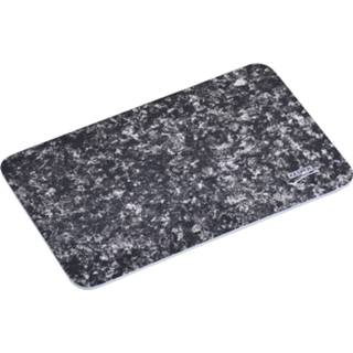 👉 Snijplank kunststof 1x Rechthoekige Snijplanken/placemats 19 X 30 Cm Met Graniet Print - Snijplanken 8720276474733