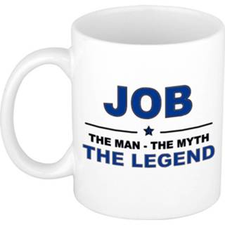 👉 Beker keramiek active mannen Job The man, myth legend verjaardagscadeau mok / 300 ml