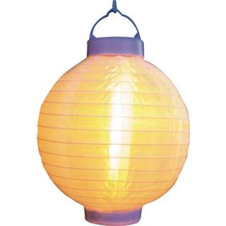 👉 Lampion wit 3x Stuks Luxe Solar Lampion/lampionnen Met Realistisch Vlameffect 20 Cm - Lampionnen 8720276057998