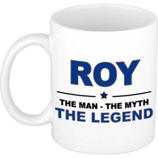 👉 Beker keramiek active mannen Roy The man, myth legend verjaardagscadeau mok / 300 ml