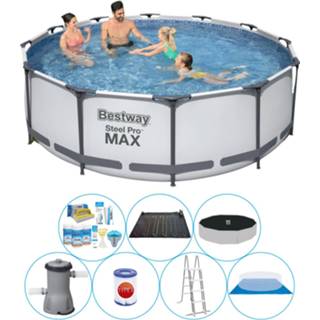 👉 Zwembad steel Combi Deal - Bestway Pro Max Rond 366x100 Cm 8720574952773