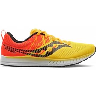 👉 Saucony - Women's Fastwitch 9 - Runningschoenen maat 10,5, oranje/rood/grijs