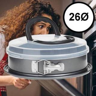 👉 Springvorm metaal combi One Size no color Decopatent® Ronde Bakvorm met Deksel - Ø26 Cm ROND Draagdeksel Cakevorm Taartvorm 6426053366377