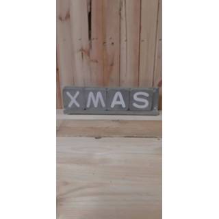 👉 Plank groot meerkleurig Thils Living Scrabbel met woord Xmas 20158 8718317620515