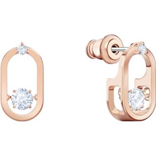 👉 Oorsteker PE One Size GeenKleur Swarovski Sieraden 5468118 - Sparkling Dc Stud Oval Studs Rosékleur Oorstekers 9009654681185