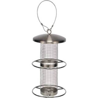 👉 Voedersilo RVS zilver Vogel 28 Cm - Vogelvoederhuisjes 4034127601297