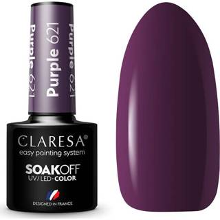 👉 Paars One Size Claresa UV/LED Gellak #621 - 5ml. 8720143152641