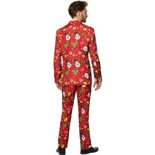👉 Verkleedpak rood polyester 58 Color-Rood mannen Suitmeister Icons heren maat 8719874029827