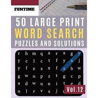 Large engels kinderen 50 Print Word Search Puzzles and Solutions: FunTime Activity brain teasers Book for Adults kids wordsearch Puzzle: puzzle books f 9781070642871