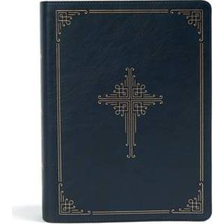 👉 Binding zwart engels CSB Ancient Faith Study Bible, Navy Leathertouch, Indexed: Black Letter, Church Fathers, Notes and Commentary, Ribbon Marker, Sewn Binding, Easy 9781087742366