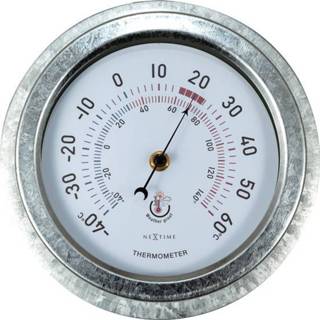 👉 Metaal gegalvaniseerd active NeXtime NE-4302GA Buitenthermometer 22CM Lily 8717713028826