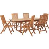 👉 Houtkleur Beliani Java - Tuinset-lichte Houtkleur-acaciahout 4251682265157