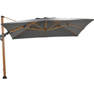 👉 Zweefparasol grijs teak Garden Impressions Hawaii Deluxe 300x300 - Look / Donker 8713002116908