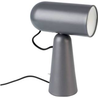 👉 Bureaulamp grijs IJzer Nancy's Byram - Modern Donkergrijs 18,5 Cm X 8,5 26,5 6019923195131