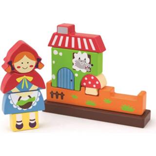 👉 Houten blok Edushape Magnetische Blokken - Roodkapje Nieuw 7290002597438