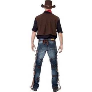 👉 Western kostuum bruin l meerkleurig mannen cowboy voor heren - verkleedkleding 8719538505650