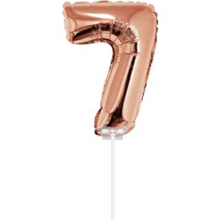 👉 Folieballon goud Haza Original Cijfer 7 40 Cm Rosé 8711319430878