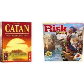 👉 Kaartspel Spellenbundel - 2 Stuks Catan: Het Snelle & Risk Junior 8720663094384