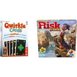 👉 Kaartspel Spellenbundel - 2 Stuks Qwirkle & Risk Junior 8720663094438