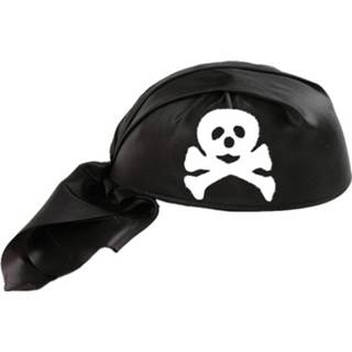 👉 Bandana piraat zwart polyester vrouwen Carnival Toys Dames One-size 8004761059132
