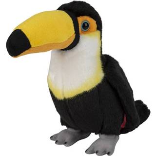 👉 Knuffel pluche kinderen tropische vogel Toekan van 18 cm