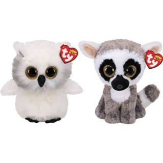 👉 Knuffel Ty - Beanie Buddy Austin Owl & Linus Lemur 8720679632761