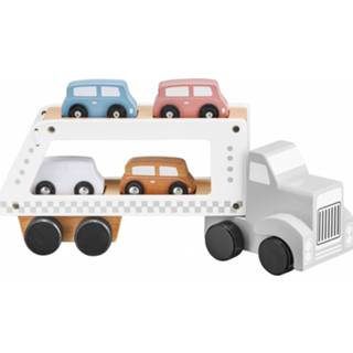 👉 Houten jongens Mamabrum - Vrachtwagen Speelgoed Met Oplegger 5900168933798