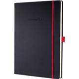 👉 Notitieboek rood zwart Sigel Conceptum Red Edition Hardcover A4 Lijn 4004360826504