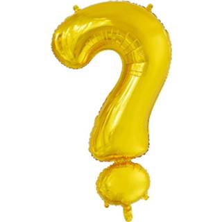 👉 Folieballon goud Globos Vraagteken 86 Cm 5712735007975